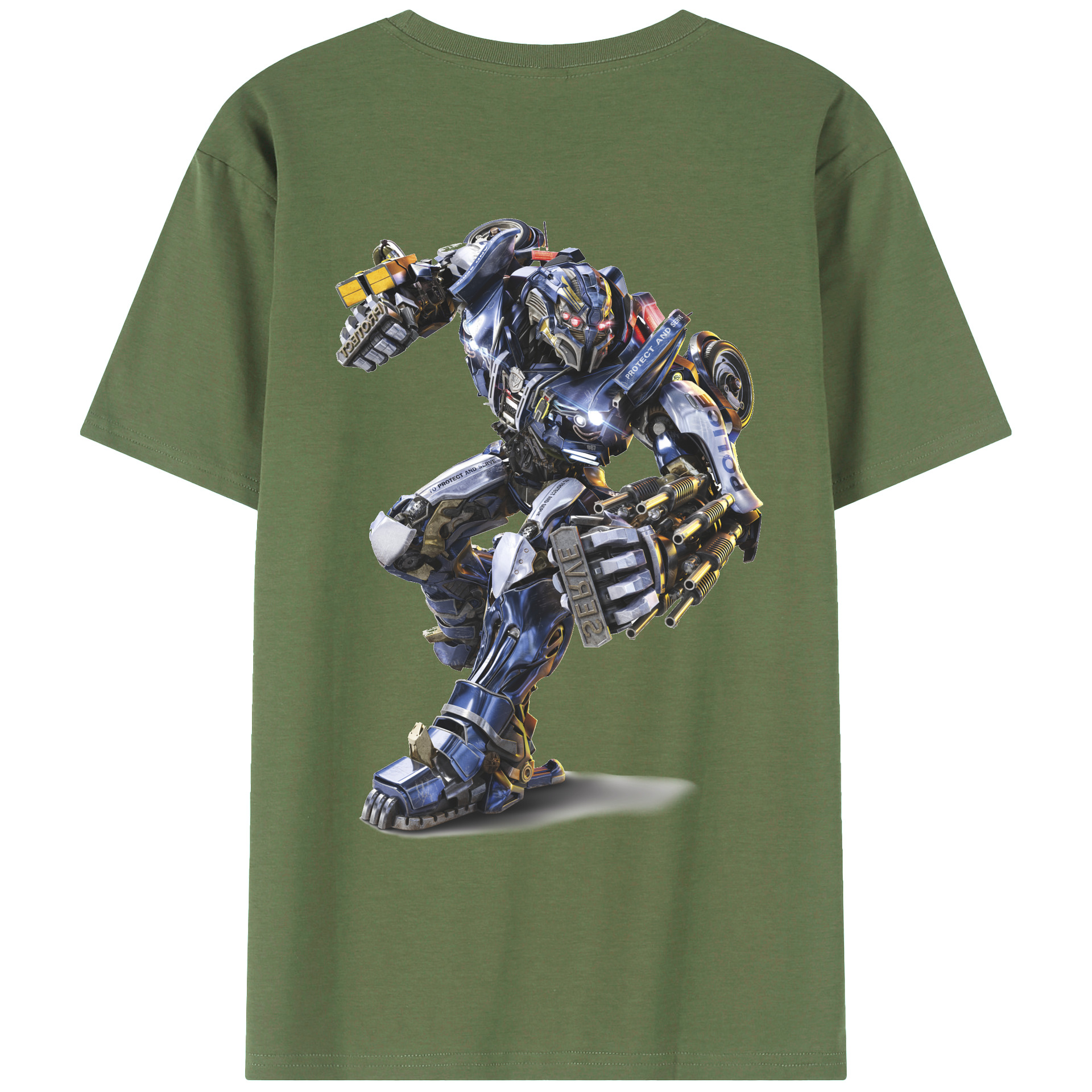 （画像用）  綿100％ メンズ半袖Tシャツ（バックプリント） 通気性